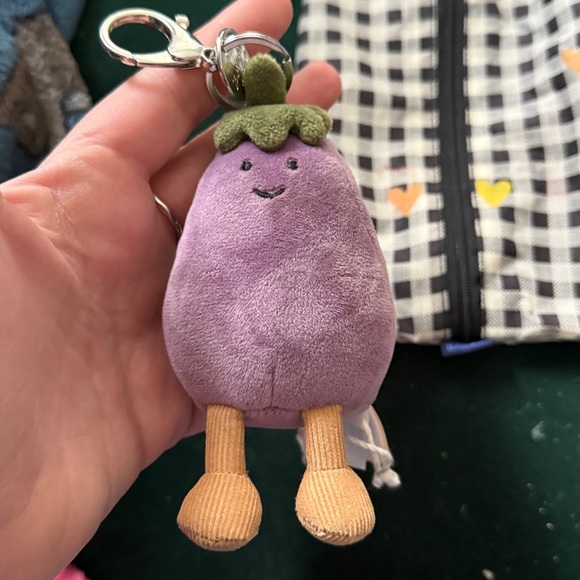 Jellycat Accessories - Jellycat Amuseable Aubergine Keychain
